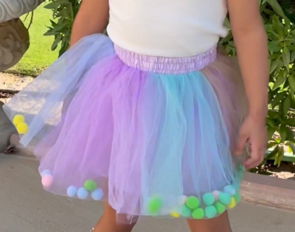 POMPOM TUTU SKIRT