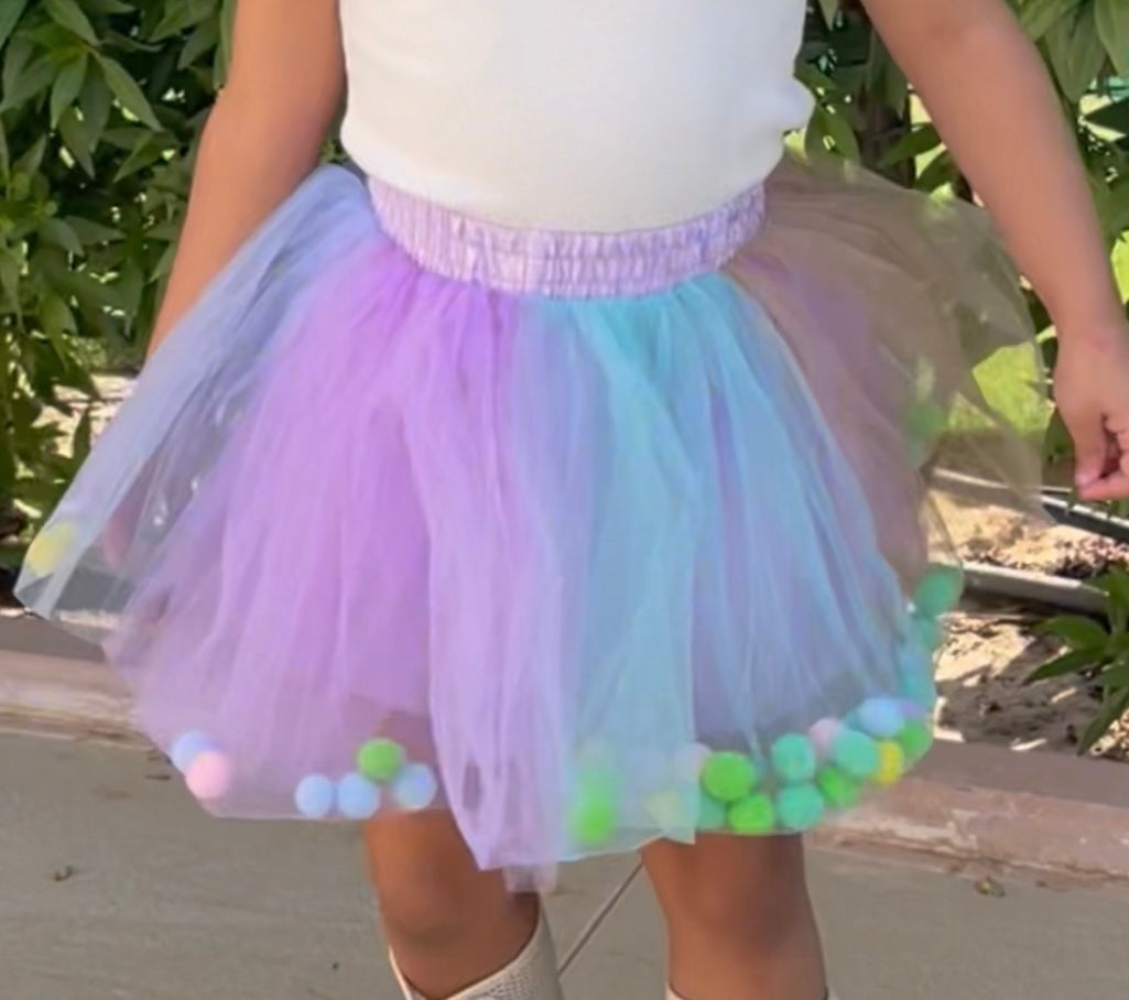 POMPOM TUTU SKIRT