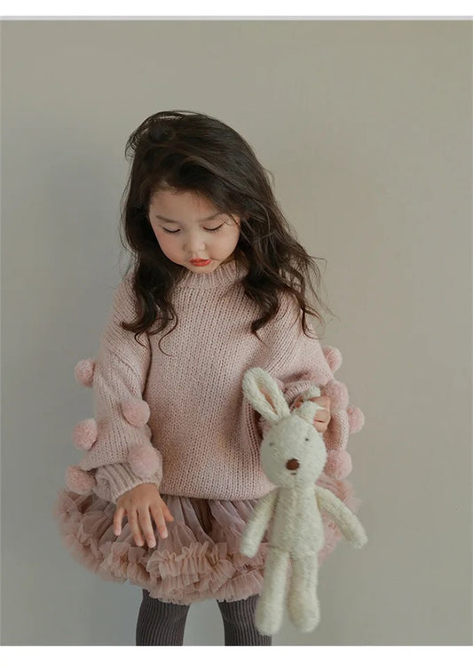 Blush bunny tail sweater